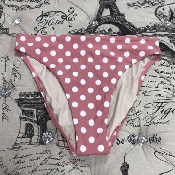 PILYQ Kimmy High Waisted Polka Dot Bikini Bottoms - Picture 4 of 8